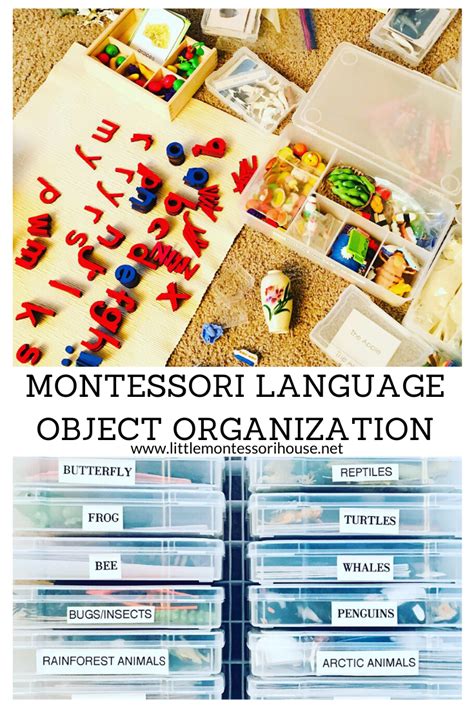 Montessori Language Object Organization The Little Montessori House