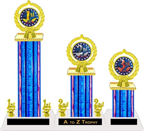 Trophies 1st 2nd 3rd Place Tournament Awards Academic