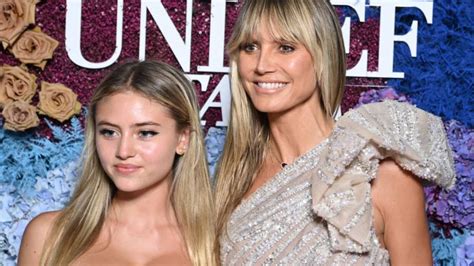 agt s heidi klum and model daughter leni turn heads in bts footage from underwear shoot hello