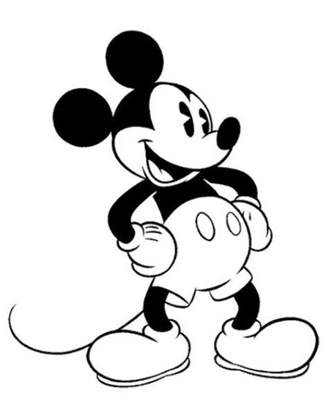 Gambar Kartun Mickey Mouse Gambar Mewarnai Kartun Mickey Mouse