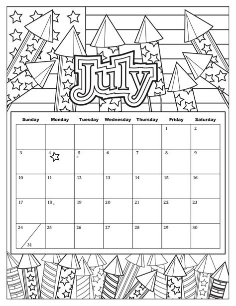 Printable 2018 Calendar Coloring Pages Printable Coloring Pages