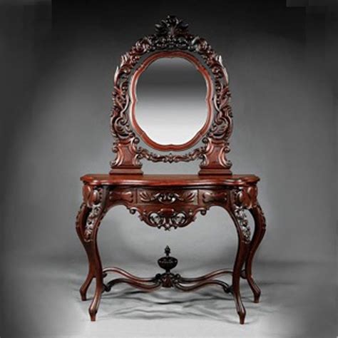 Rosewood Rococo Revival Inlaid Dressing Table Mid 19th C 7780 Ebay