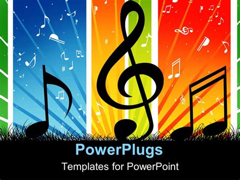 As long as you credit background music. PowerPoint Template: music themed background with cool music symbols (21122)