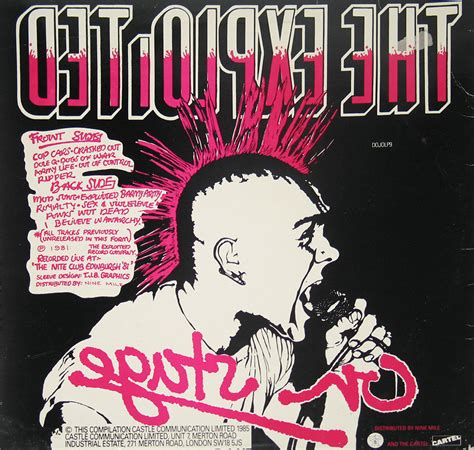 The Exploited Live On Stage Hardcore Punk Crossover Thrash Metal Album Cover Gallery And 12 Vinyl