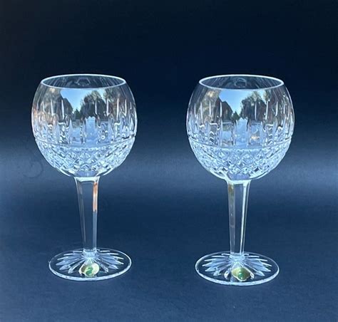 Crystal Balloon Wine Glasses Waterford Crystal Wine Glasses Maeve Pattern Vintage Glassware