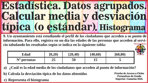 Estadística Media Y Desviación Típica Con Y Sin Calculadora