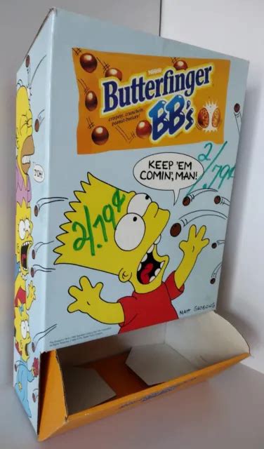 Bart Simpson Butterfinger Candy Store Display Cardboard 1994 14999