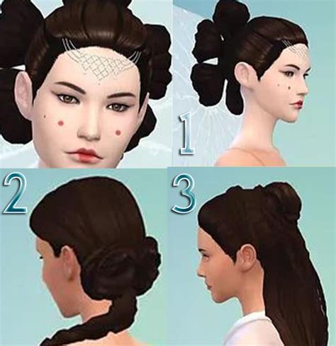 Sims 4 Padme Amidala 3 Hairstyle Sims Sims 4 Sims 4 Characters