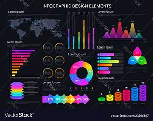 Infographic Design Elements Graphics And Charts Vector Image