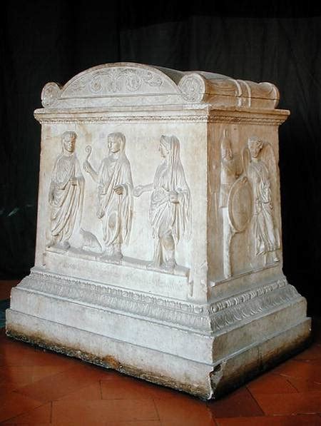 Altar Dedicated To The Lares Of Augustus Roman En Reproducción
