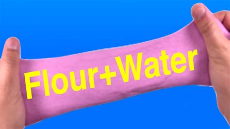 How to make slime with flour and water!! DIY How To Make Flour And Water Slime Without Glue!! Soft ...