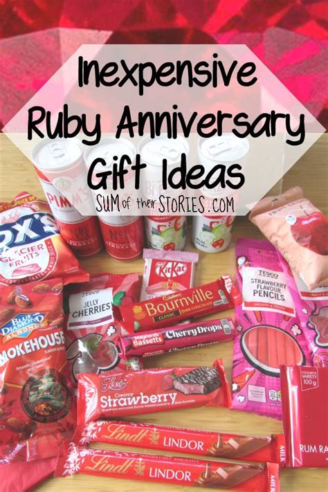 Created by you, just for them. Inexpensive Ruby Wedding Anniversary Gift Ideas | Ruby ...