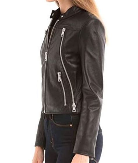 Katherine Shadowhunters S03 Clary Fray Leather Jacket Jackets Expert