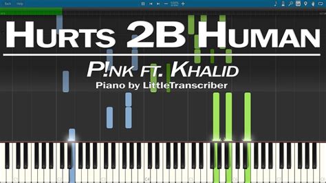 Pnk Ft Khalid Hurts 2b Human Piano Cover Synthesia Tutorial By