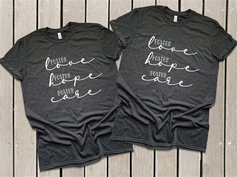 Foster Care Shirt Foster Love Foster Hope Adoption Shirt Etsy