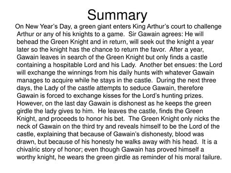 Ppt Sir Gawain And The Green Knight Powerpoint Presentation Free Download Id5067022