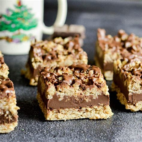 Then place in the fridge or freezer while preparing the chocolate topping. No-Bake Chocolate Peanut Butter Oatmeal Bars - JoyFoodSunshine