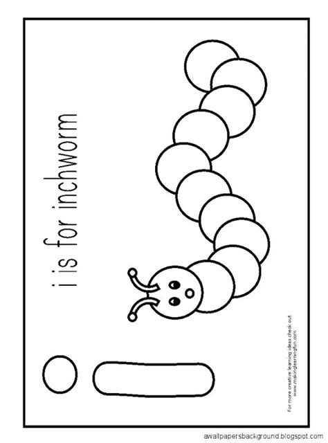 Inchworm Coloring Pages Sketch Coloring Page