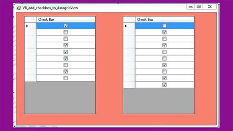 Vb Net Tutorial How To Dispaly Datagridview Checked Row Another Add New