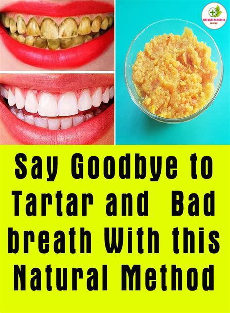 say goodbye to tartar and bad breath with this natural method bad breath tartar removal tartar
