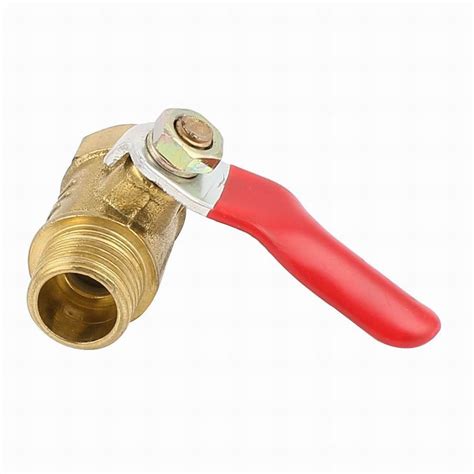 Ucland 1 4BSP RED Lever Handle Brass Air Ball Valve Plumbing Fixing