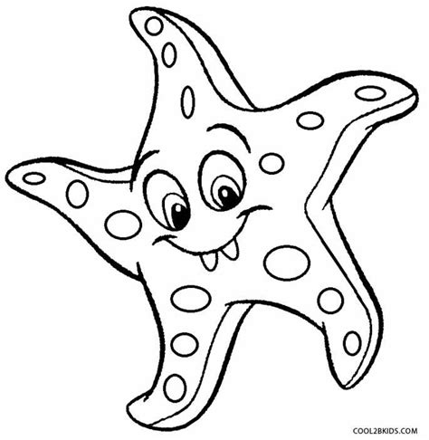 Dibujo De Estrella De Mar Para Colorear Páginas Para Imprimir Gratis