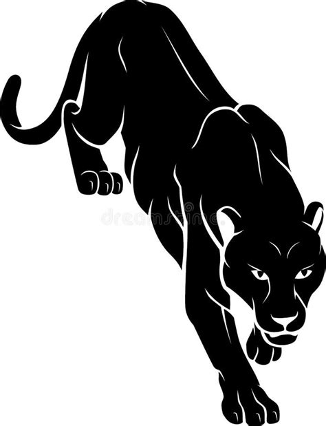 Black Panther Attacking Stock Vector Illustration Of Vector 3745981