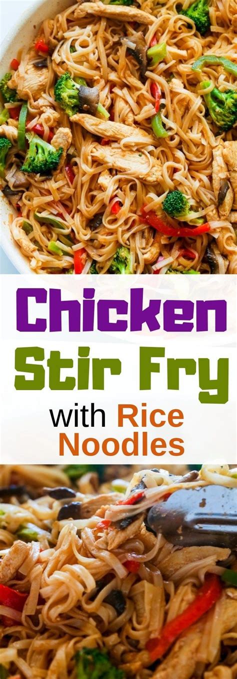 Chicken Stir Fry With Rice Noodles Net Feed Daily Chicken Stir Fry