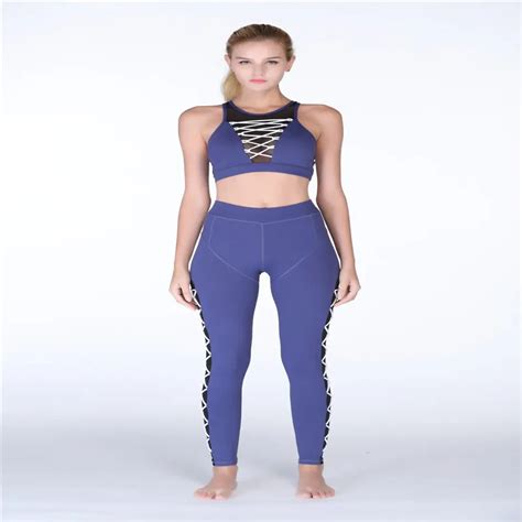 frauen sport yoga set gym sport anzug elastizität fitness kleidung sexy sport anzug yoga sets