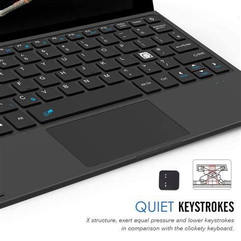 Arteck Microsoft Surface Go Type Cover Ultra Slim Portable Bluetooth