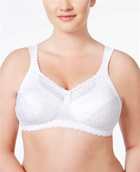 playtex 18 hour comfort lace bra 4088 in white lyst