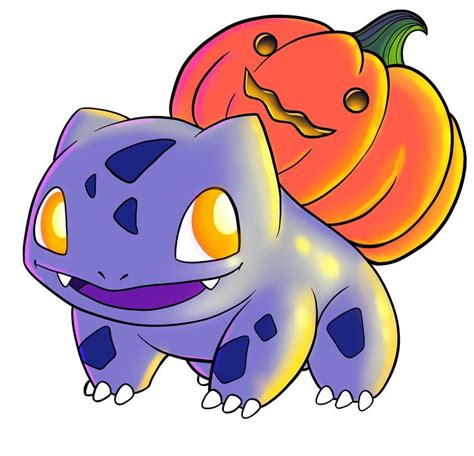 Bulbasaur Pumpkinsaur Pokemon Halloween Pokemon Halloween Pokemon