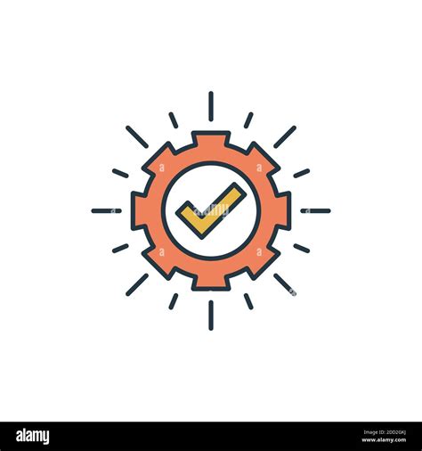 Execution Icon Color Line Outline Vector Sign Linear Style