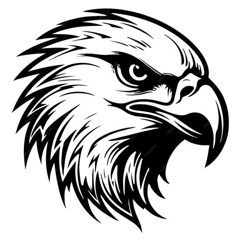 Premium Vector Mighty Eagle Head Logo Vector Art Illustration Mascot