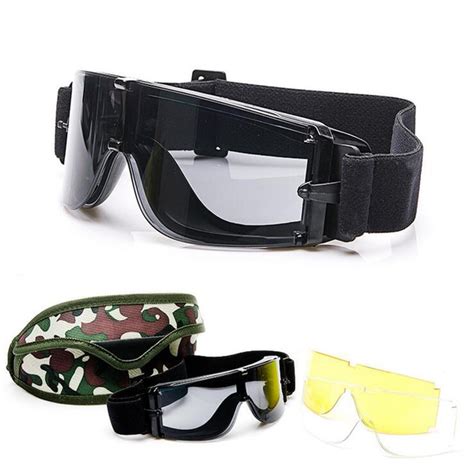 Hot X800 Airsoft Paintball Tactical Goggles 3 Lens Military Hunting Shooting Army Combat