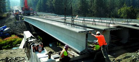 136 Foot Super Girder Used On Bridge Project Concrete Construction