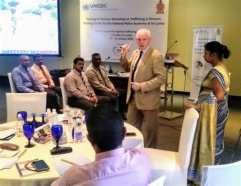 Sri Lanka Training Of Trainers Workshop Engages Police On Unodcs Anti Trafficking In Persons