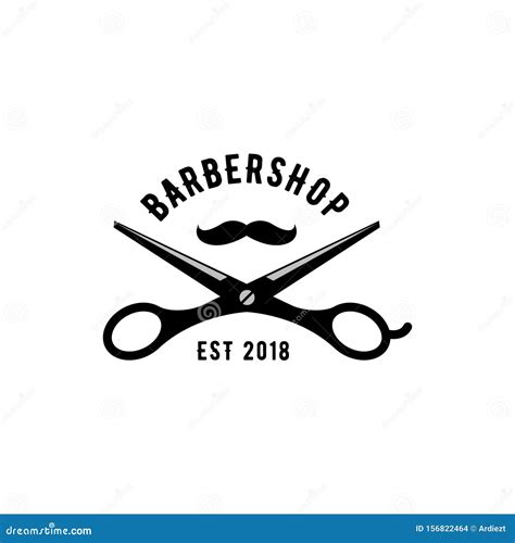 Emblema De Barbearia Design De Logotipo Barber Modelo De Logotipo
