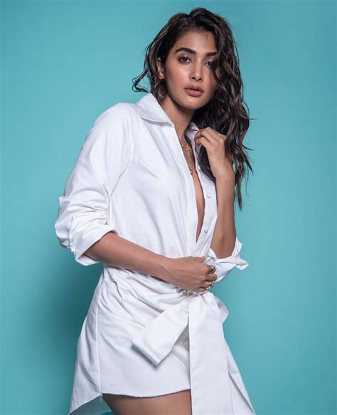 Actress Pooja Hegde Sexy Stills In All White From Housefull 4 Movie