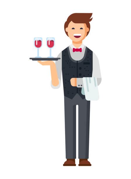 Waiter Illustrations Royalty Free Vector Graphics And Clip