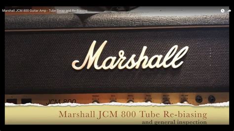 Marshall Jcm 800 2203 Guitar Amp Tube Swap And Re Biasing Youtube