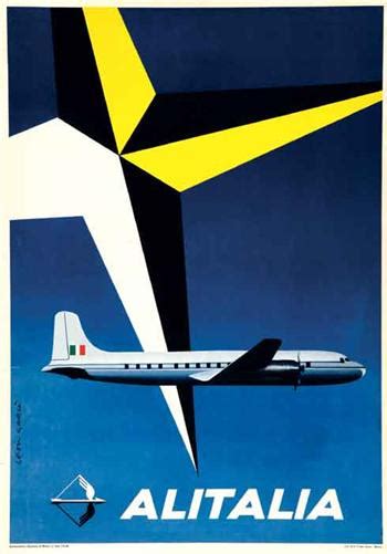 Alitalia Vintage Airline Posters Vintage Italian Posters Aviation