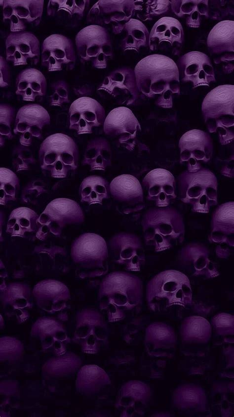 Purple And Black Skull Wallpapers Top Free Purple And Black Skull