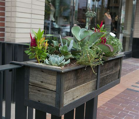 Brighten up your deck or balcony with this easy to make planter box! railing-steel-frame-planters-with-cedar-inserts_1 - Custom ...