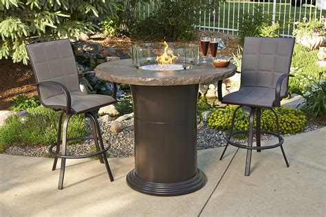 The outdoor living series is. Propane Fire Pit Table Set Modern Patio Conversation ...
