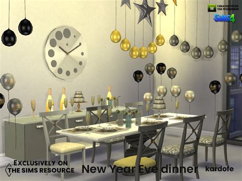 The Sims Resource New Year Eve Dinner