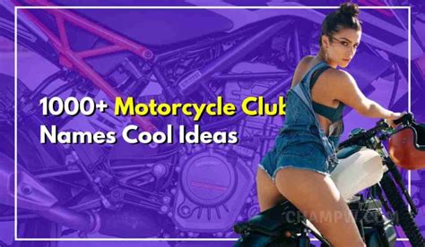 1000 Motorcycle Club Names Cool To Attract Good Biker