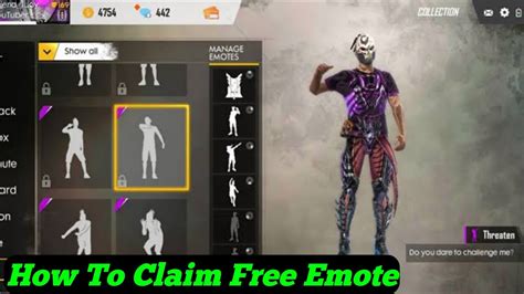 Free fire emotes can be unlocked in the store by spending diamonds. How to claim free fire new emote || how to claim free fire ...