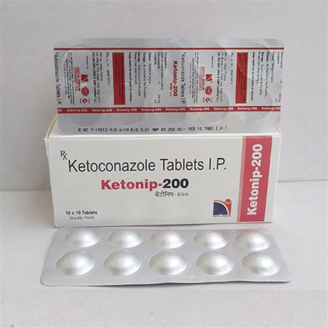Ketonip 200 Ketoconazole Tablet Ip Nova Indus Pharmaceuticals