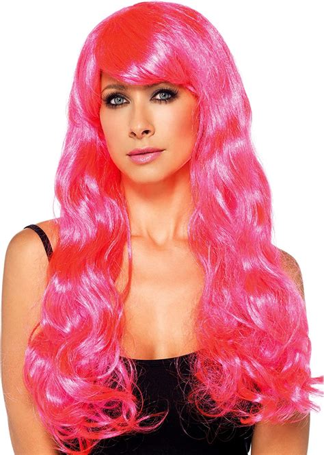 Leg Avenue Starbright Wig Neon Pink Adult Accessory Clothing